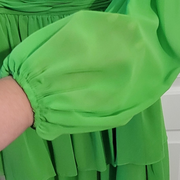 Mac Duggal Ruffle Tiered Dress Sz 12 NWT - Picture 3 of 12